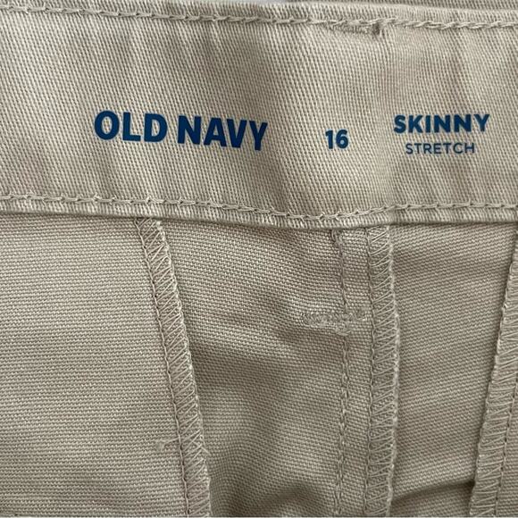 NWT Old Navy Khaki Girls Pants Size 16 Skinny - Picture 2 of 8